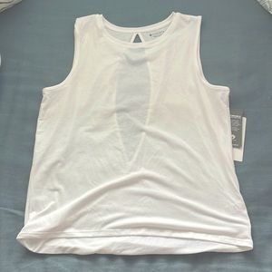 Athleta White open back work out top